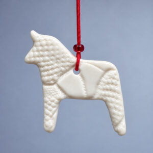 Dala hest -imprint - grandmas porcelæn ornament