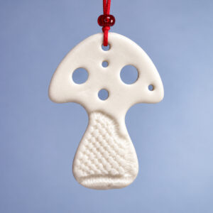 Fluesvamp -imprint - grandmas porcelæn ornament
