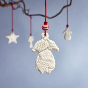 Julemandenskone -imprint - grandmas porcelæn ornament