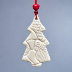 juletræ -imprint - grandmas porcelæn ornament