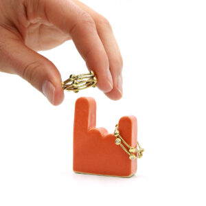 Alternative view of Digit Ringholder - Rock On - Orange