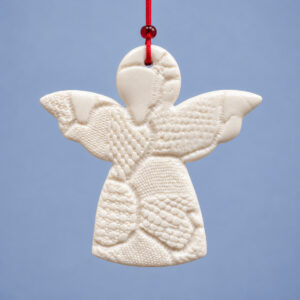 Stor engel - imprint - grandmas porcelæn ornament