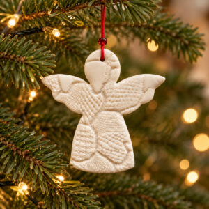 Stor engel - imprint - grandmas porcelæn ornament
