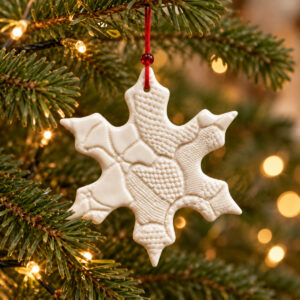 Stor snefnug - imprint - grandmas porcelæn ornament