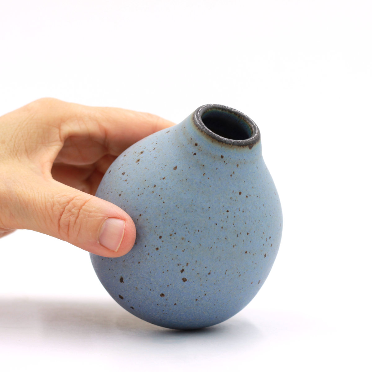 Dark Rim vase med lava 1242 Azul