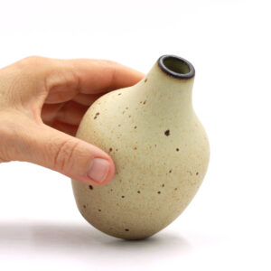 Dark Rim vase med lava 1243 Caramelo