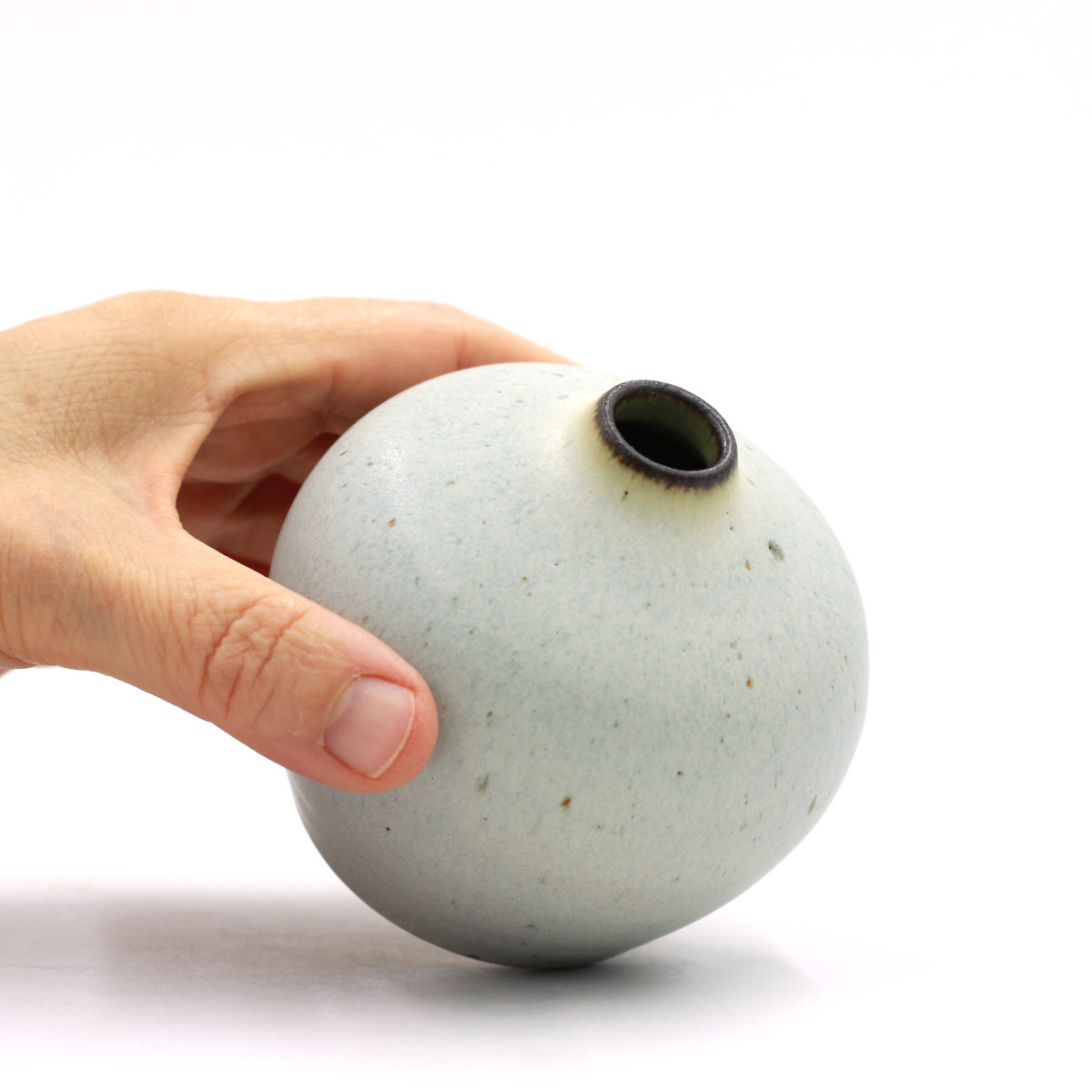Dark Rim vase med lava 1245 Teha