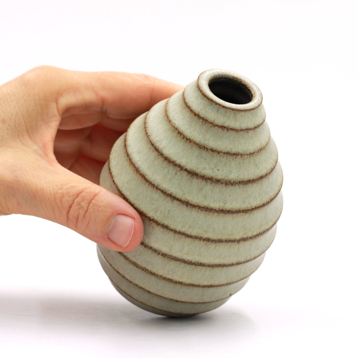 Cava vase 1252 dark mocca