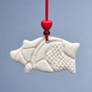 Julegris -imprint - grandmas porcelæn ornament